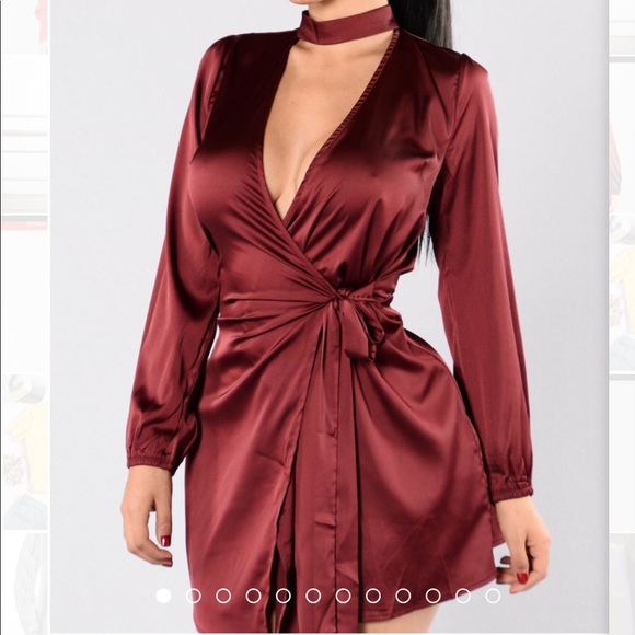 Fashion Nova Dresses & Skirts - Fashion nova Get To Know Ya Dress - Burgundy